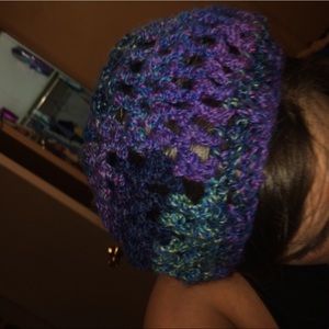 Beanie!! Purple and blue